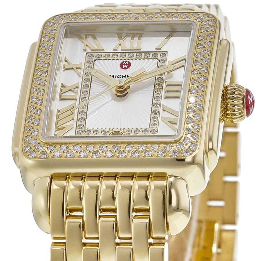 New Michele Deco Madison Diamond Silver Dial Women’s Watch MWW06G000003