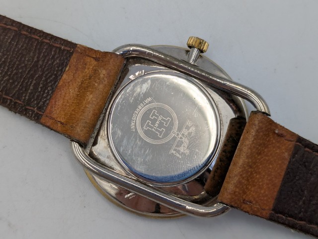 Hermès Arceau Unisex Vintage Quartz Gold/Steel White Dial Watch Authentic