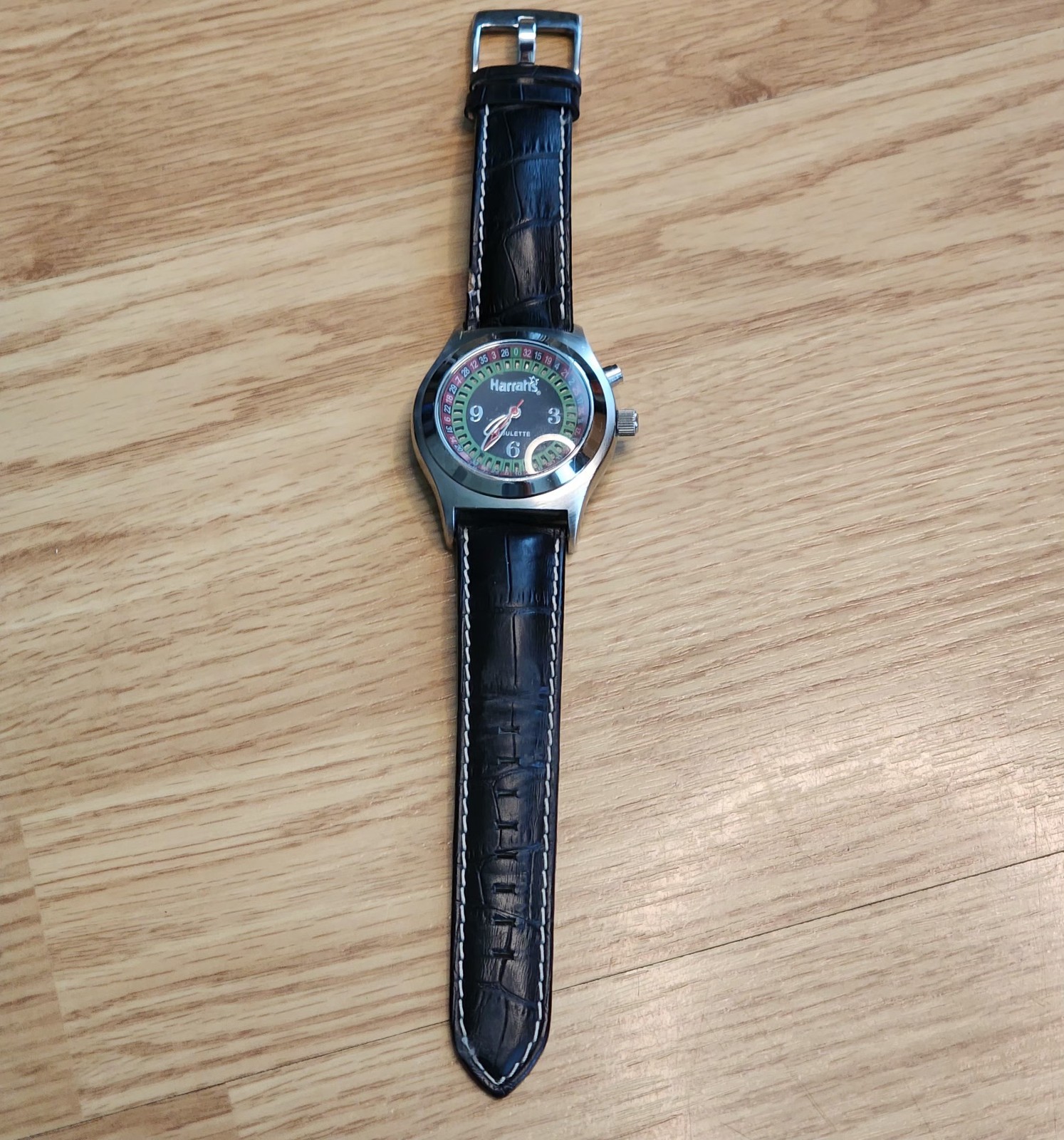 Harrah’s Roulette Casino Watch Jules Jurgensen Quartz BROKEN/FOR PARTS/REPAIRS