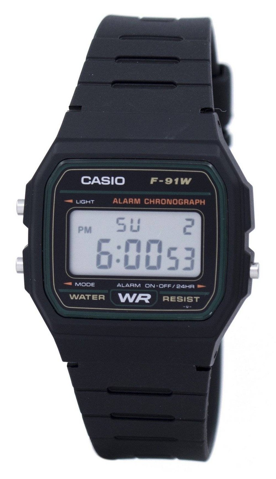 Casio Classic Sports Chronograph Alarm Grey Dial 30M F-91W-3SDG Men’s Watch
