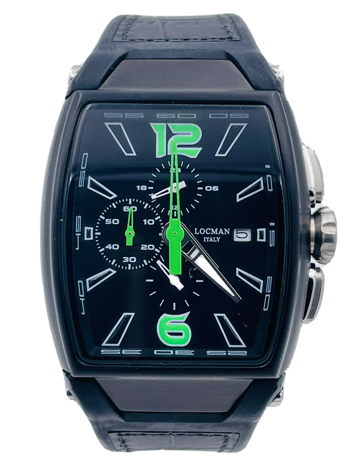 Locman Tremila Crono 550KKGKPL/575 Titanium/Rubber Very Discounted Watch New