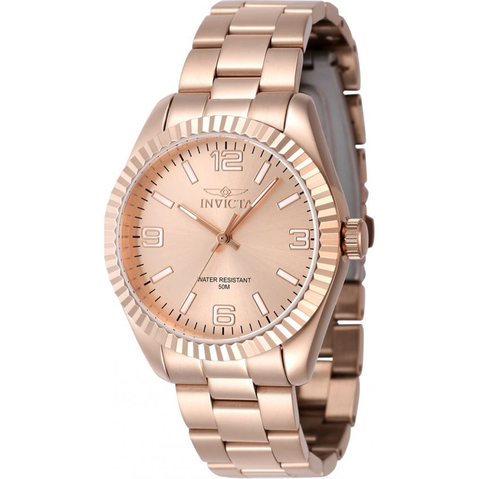 Invicta Women’s 47477 Specialty Quartz 3 Hand Rose Gold Dial Watch
