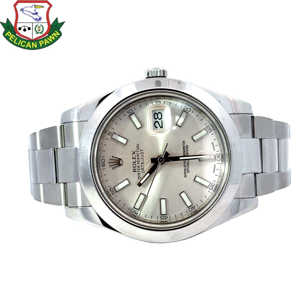 Rolex DateJust II 41MM Stainless Steel Smooth Oyster 116300 Men’s Wa (PBR105921)
