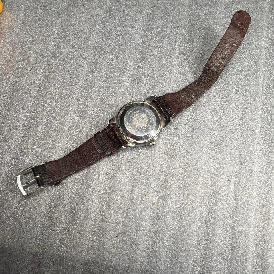 Used working Enicar Sherpa Diver 600 Automatic Black 40mm Junk Vintage from JPN
