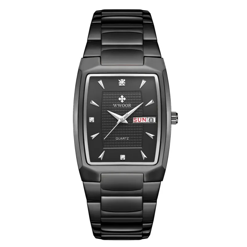 WWOOR Business Fashion Men’s Quartz Waterproof Square Watch