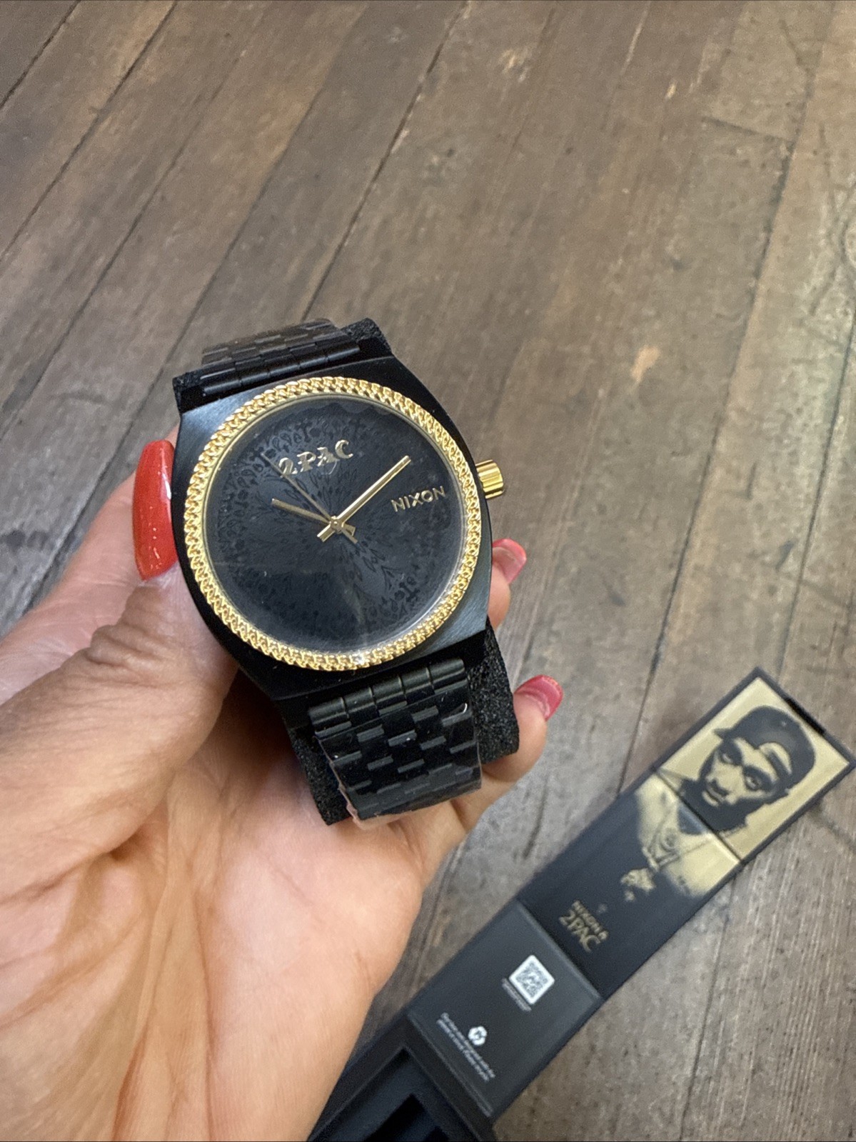 Nixon x Tupac BLack And Gold Watch. NEVER WORN! Limited Edition. Sold out!