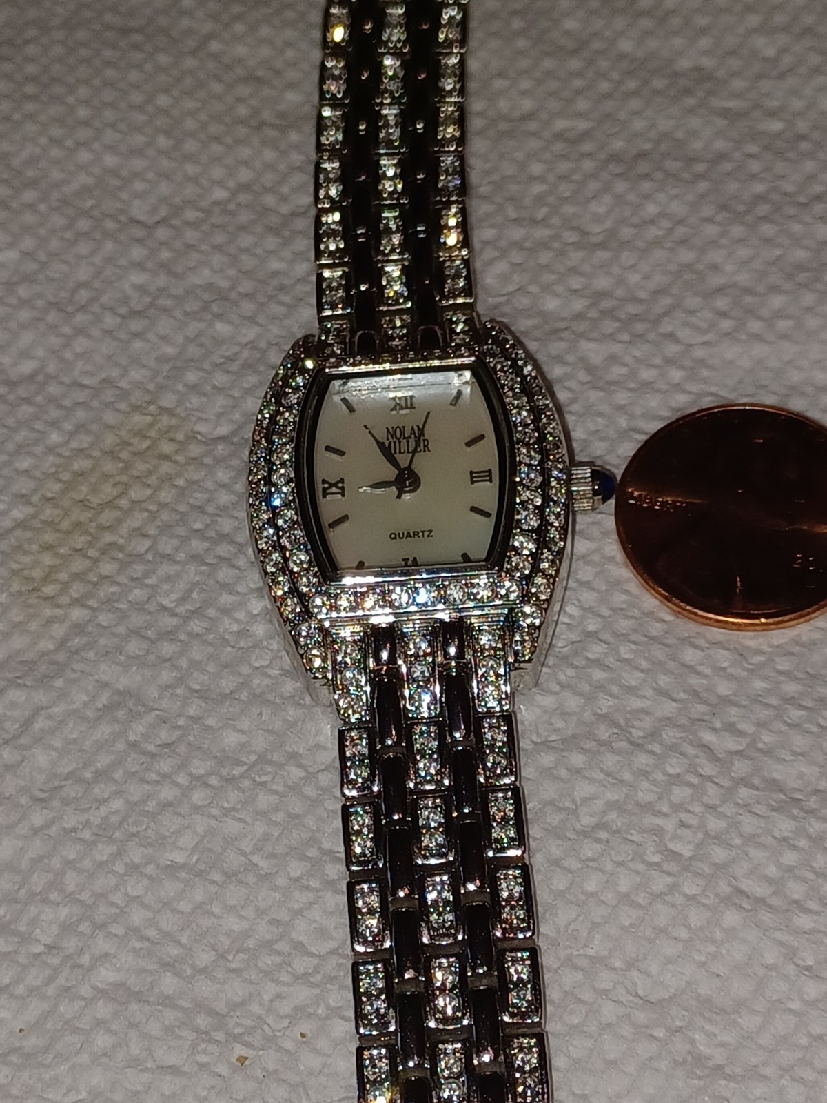 Nolan Miller Womens Beautiful Rhinestone Watch