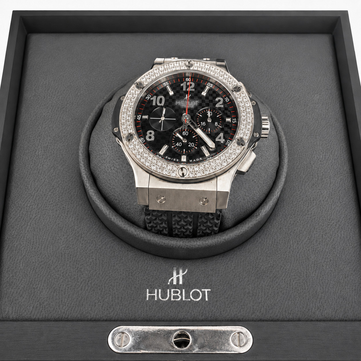 Big Bang 44mm Steel Diamond Bezel Dial Chronograph read description