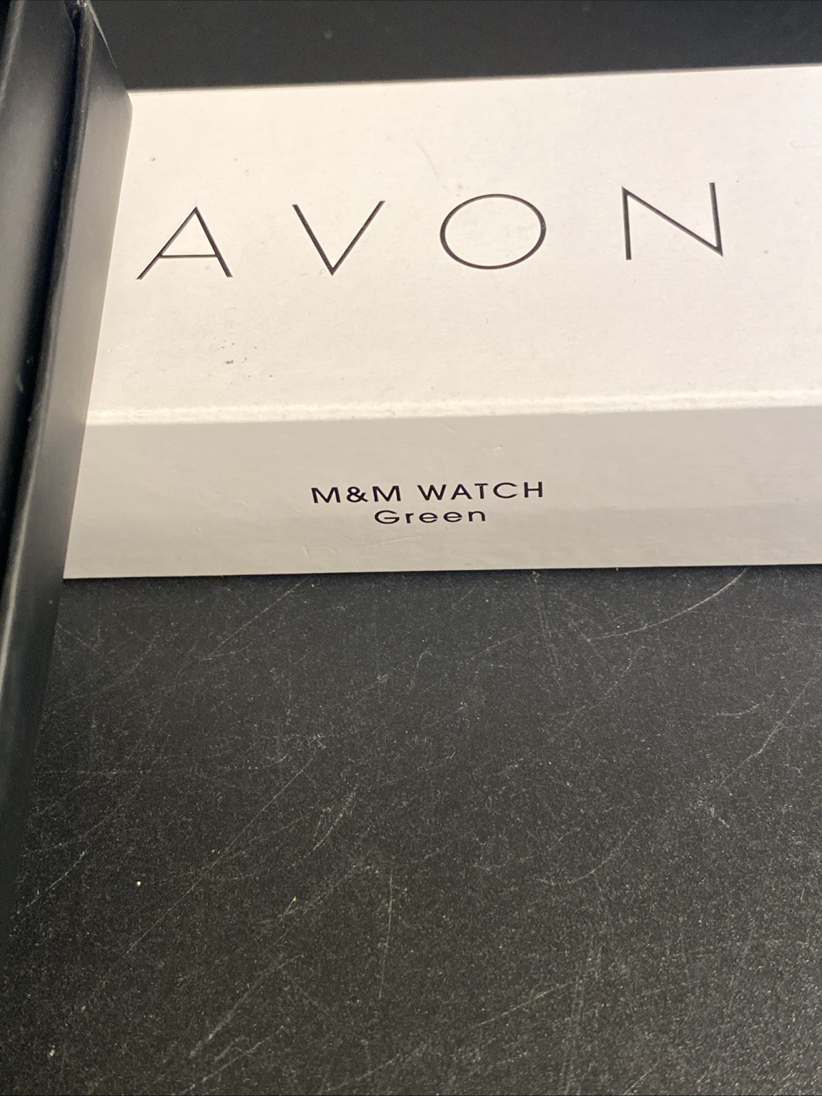 Green M&M’s Fun Watch New, Never worn, Original Package Avon