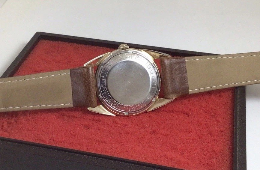 Vintage BULOVA 23 A,Cal.10BZAC,23 J,Self Winding,10k RGP Bezel,(1960),Working.