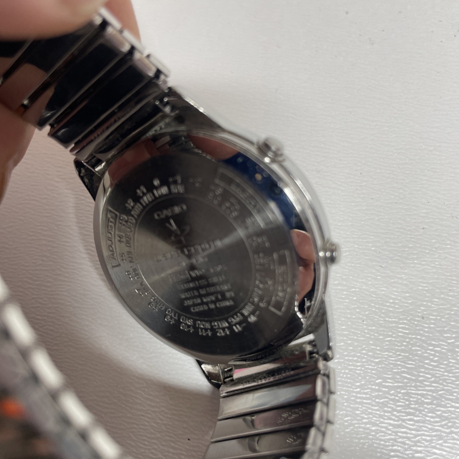 Casio Wave Ceptor Men WVQ-140A Stretch Band Quartz Analog Digital 37mm Watch