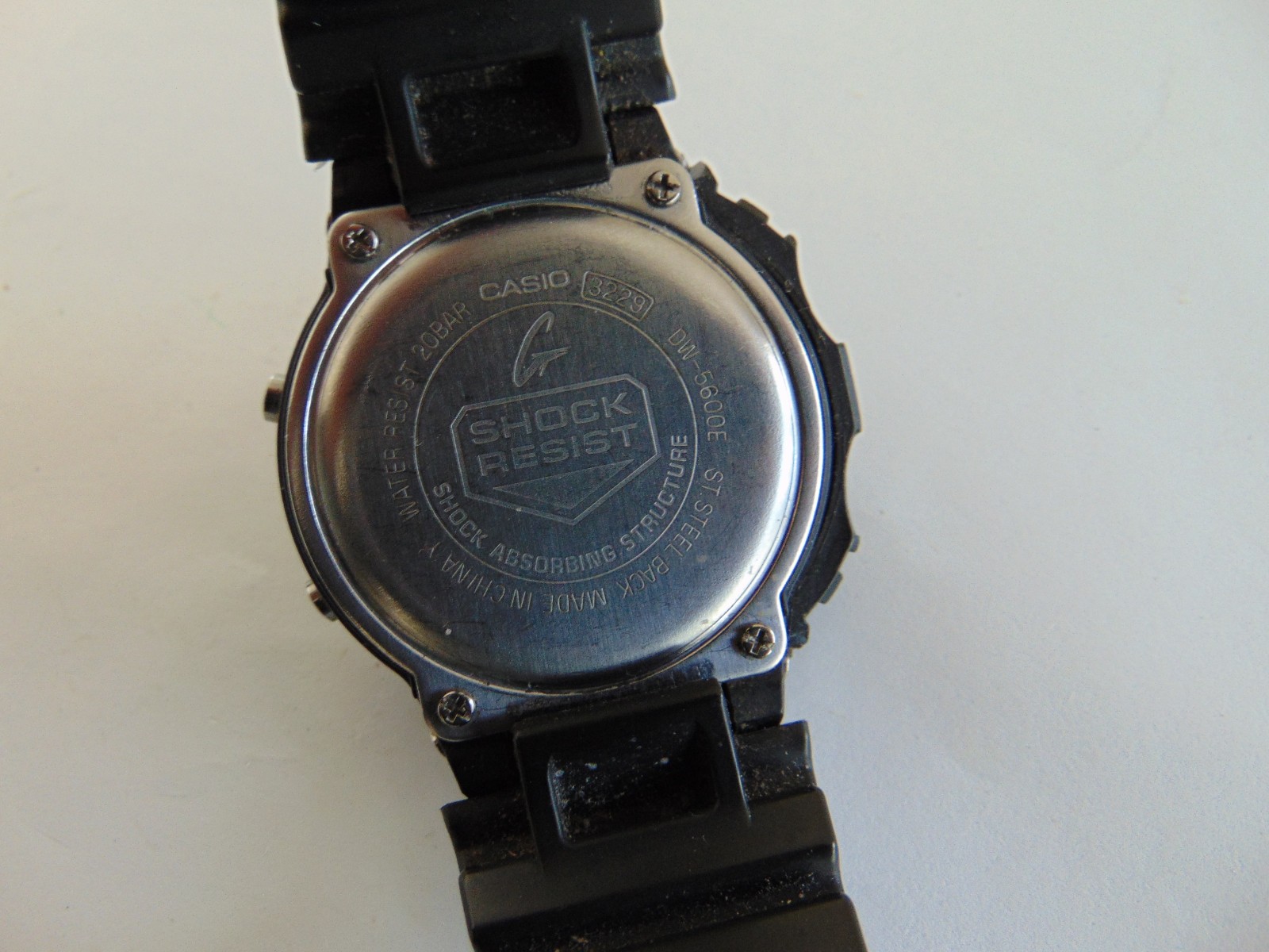 Vintage Casio G-Shock DW-5600E Illuminator Digital Watch 200M Alarm Chrono *READ