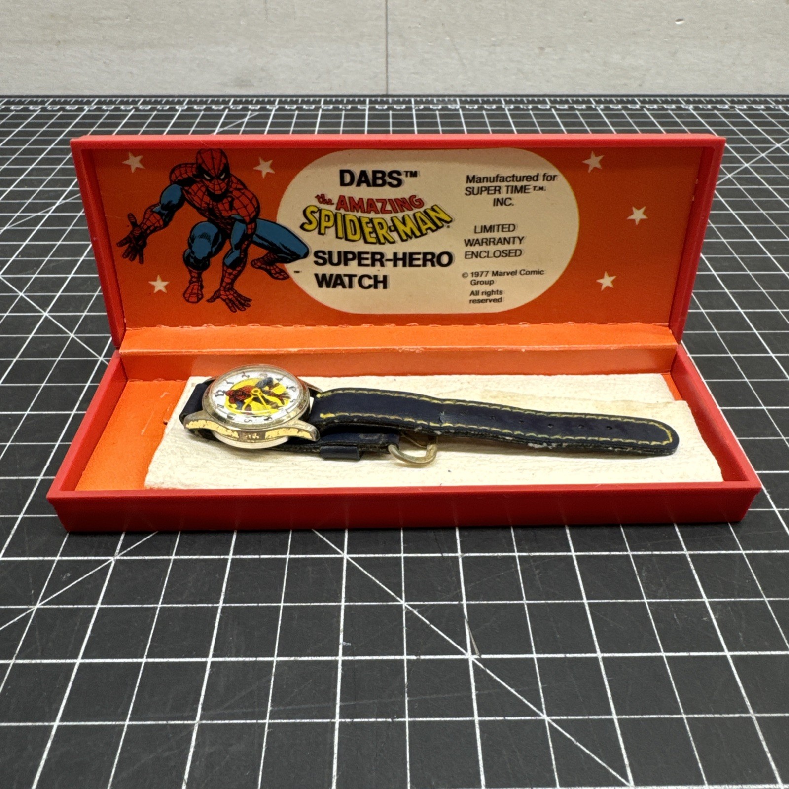 Dabs The Amazing Spiderman Watch 1977 Marvel Comics Rare H2