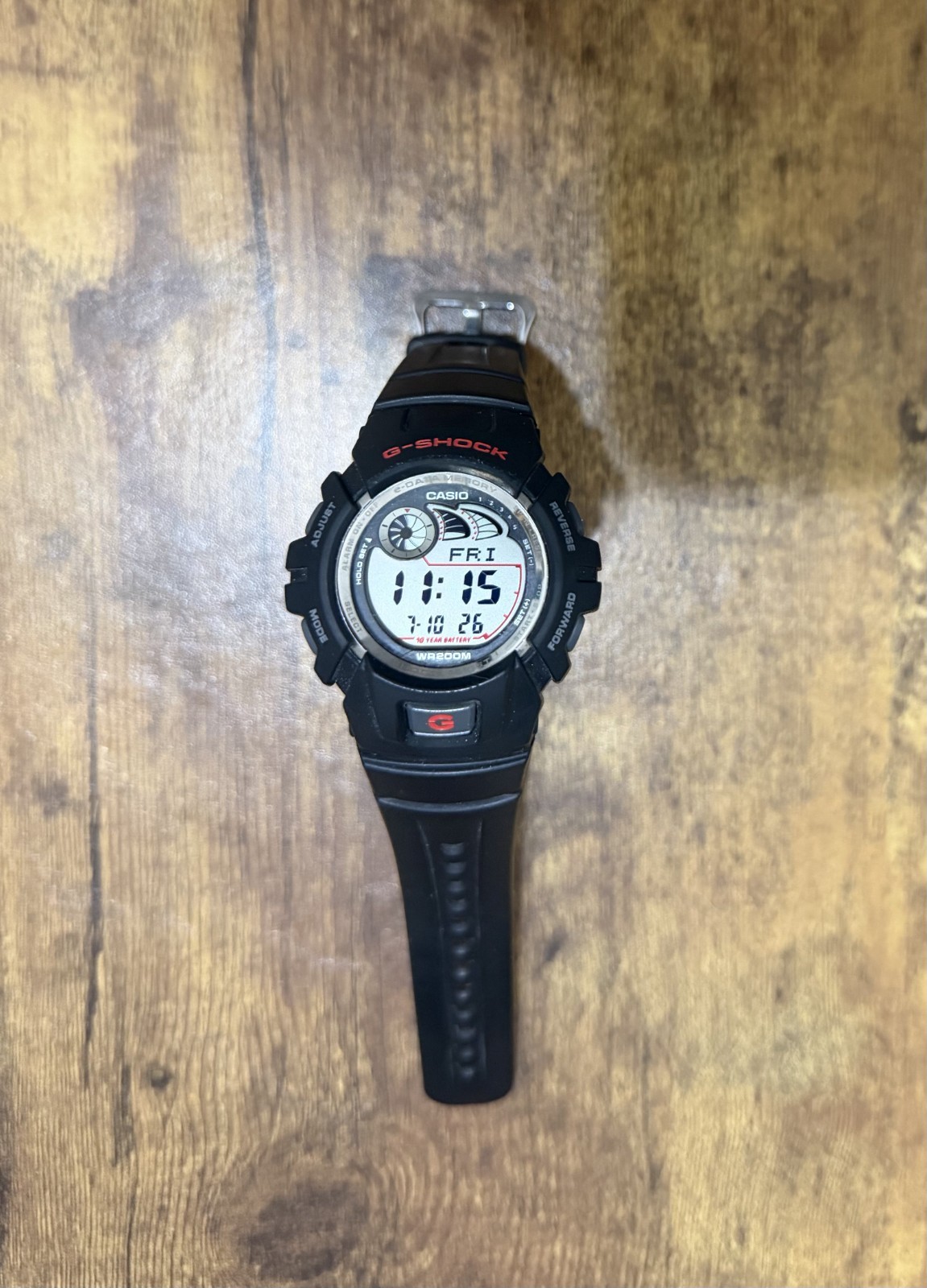 Casio G-Shock G-2900 (2548) World Time e-Databank Men’s Black Watch