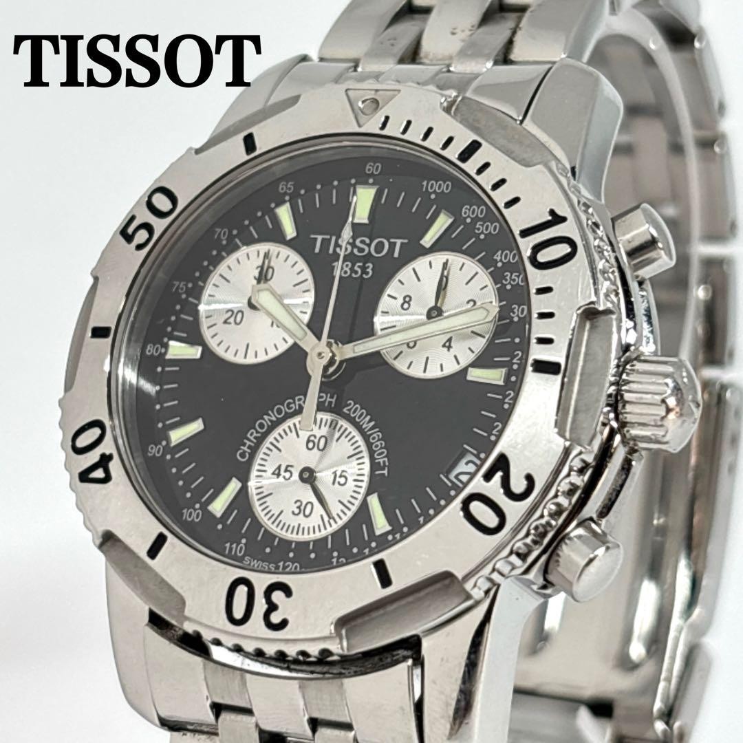 TISSOT Chronograph Mens Watch Quartz 39mm wrist 18.5cm/7.3in No Accessories