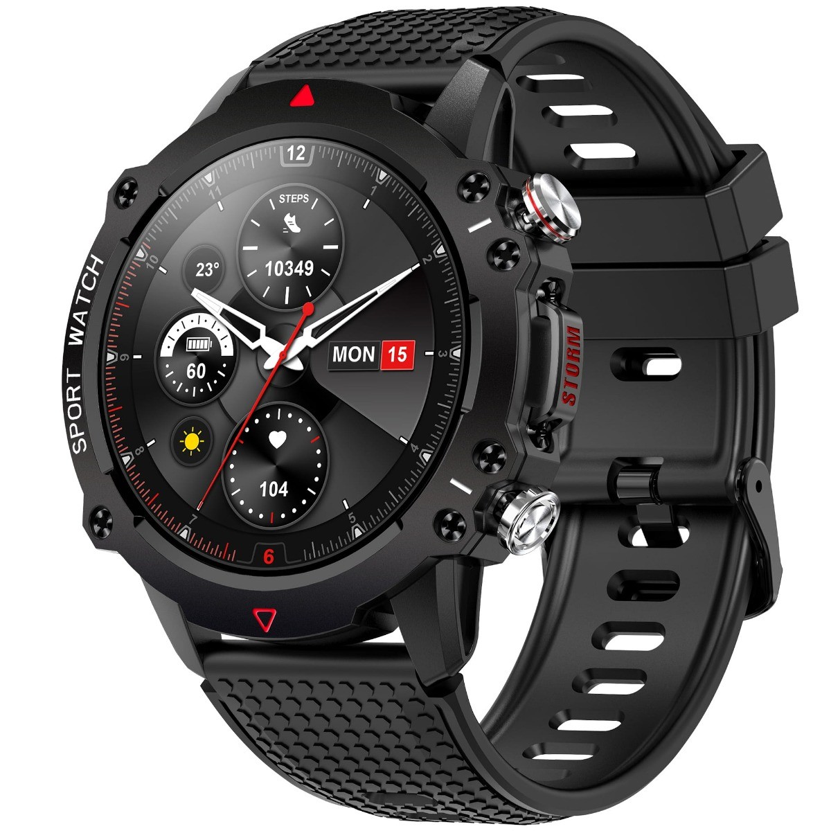 Storm S-Hero Mens Smart Watch with Black Silicone Strap 47535/BK