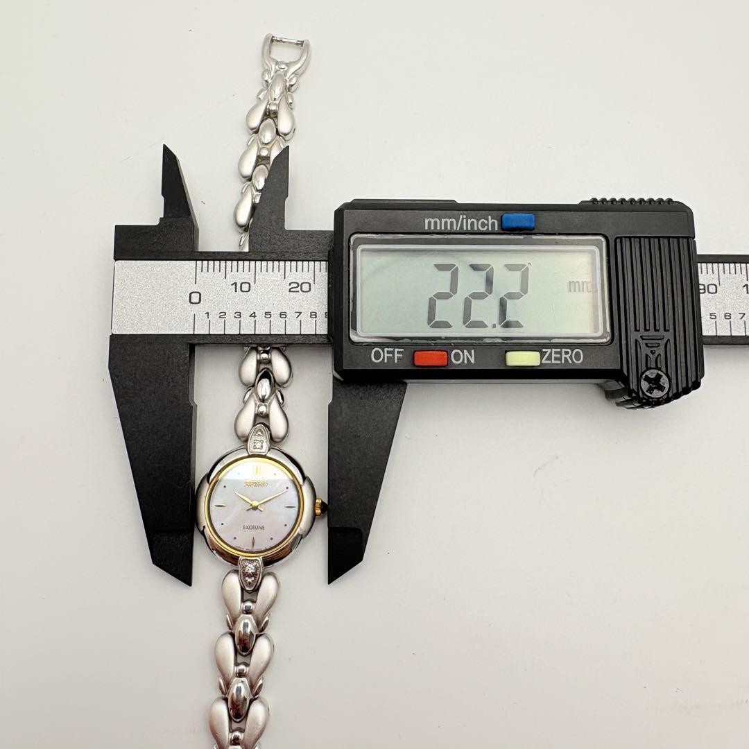 Seiko Exceline 4N20-1060 Quartz Womens Mother of Pearl Dial Watch