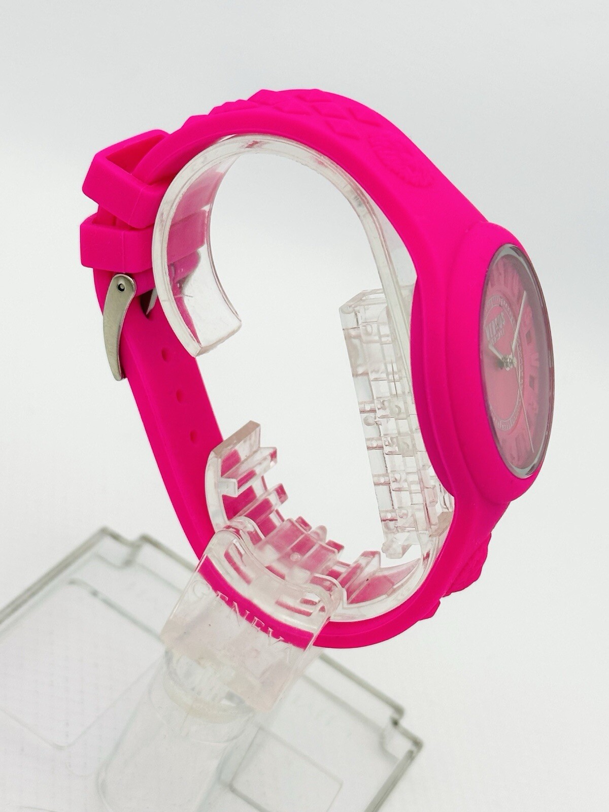 Versus by Versace SOQ030015 Pink Dial and Pink Rubber Silicone Strap Watch, SOQ