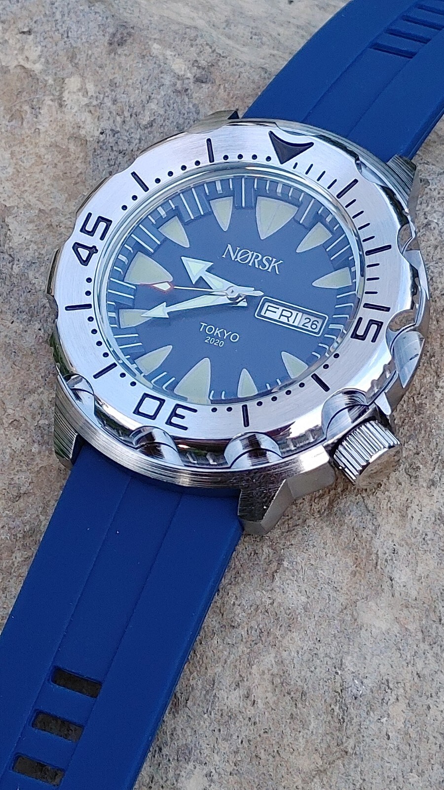 Sea Monster Diver Watch, Norsk, Norway Tokyo Olympics Citizen quartz – Blue