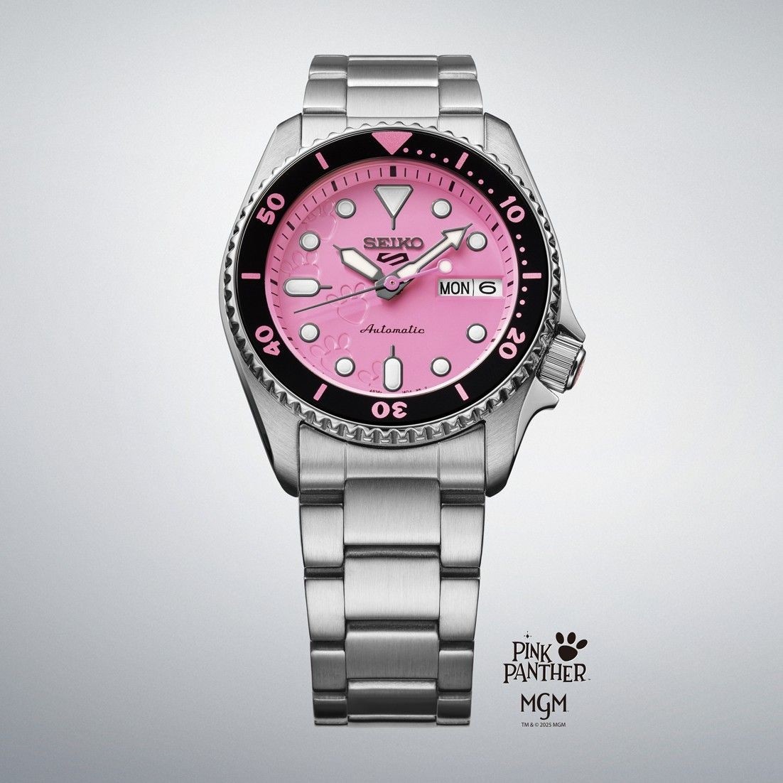 SEIKO 5 Sports SBSA321 Pink Panther Limited Collaboration Automatic Watch New