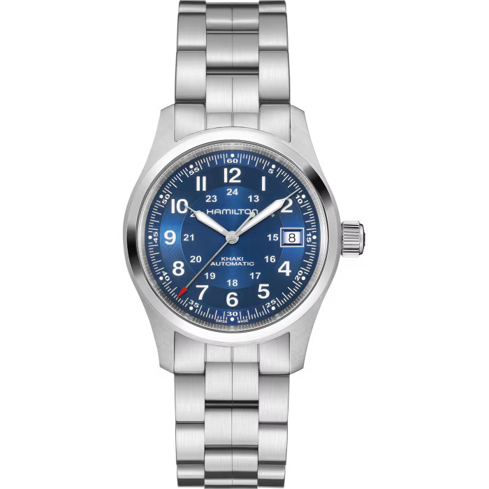 New Hamilton Khaki Field Automatic Blue Dial Men’s Bracelet Watch H70455140