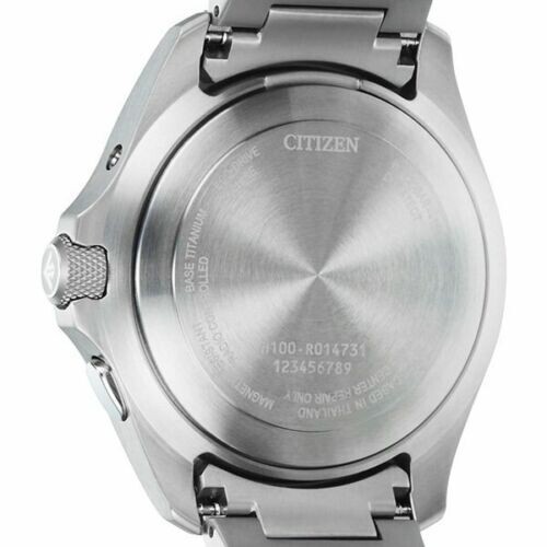 Citizen AT6080-53L Promaster EcoDrive Titanium Solar Men’s Watch Silver Japan