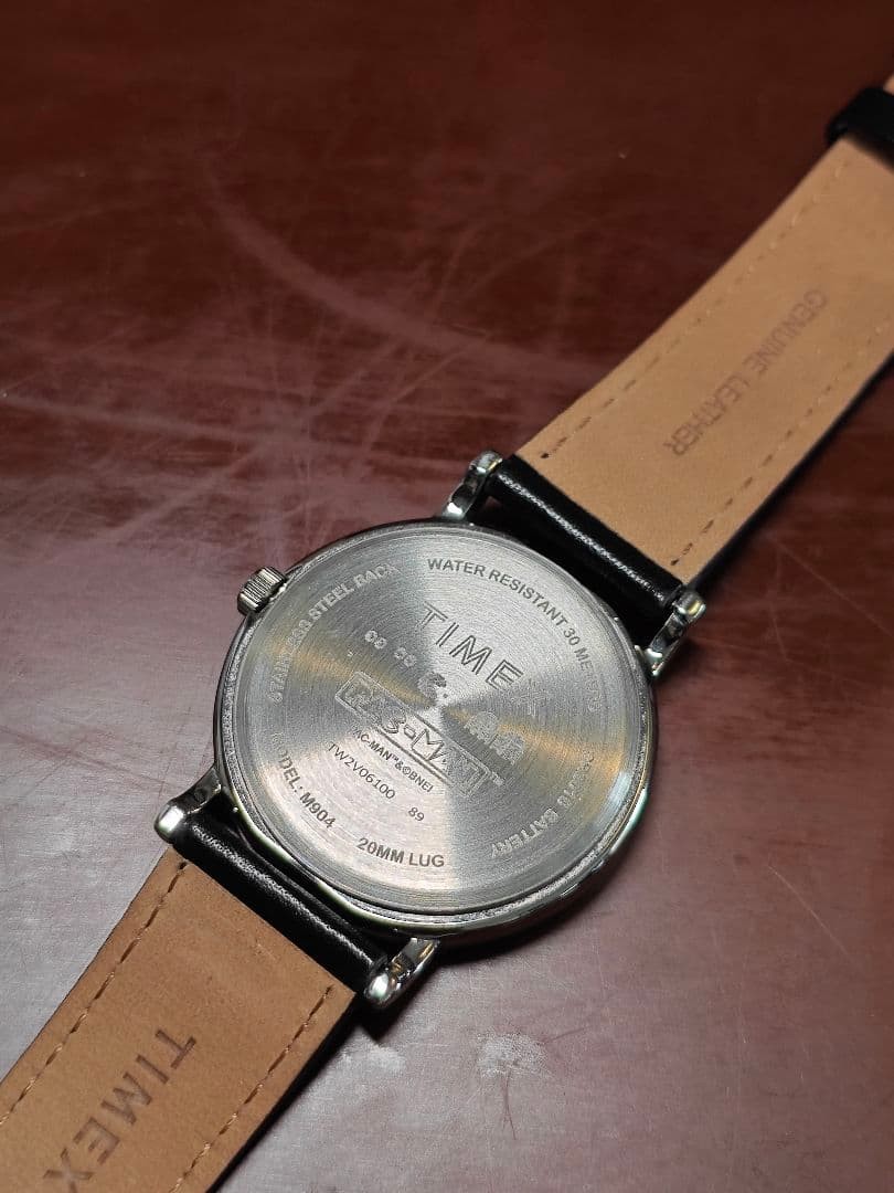 Timex Pac Man Collaboration Watch Indiglo Leather Band Limited Edition