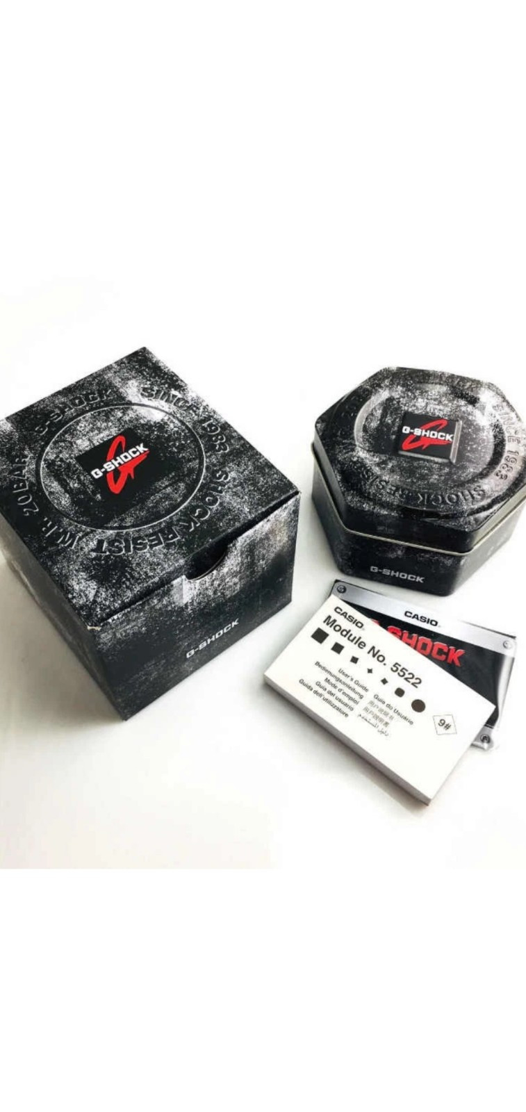 BRAND NEW AUTHENTIC CASIO G-SHOCK RED, BLACK, AND WHITE CHRONOGRAPH GA100-1A4