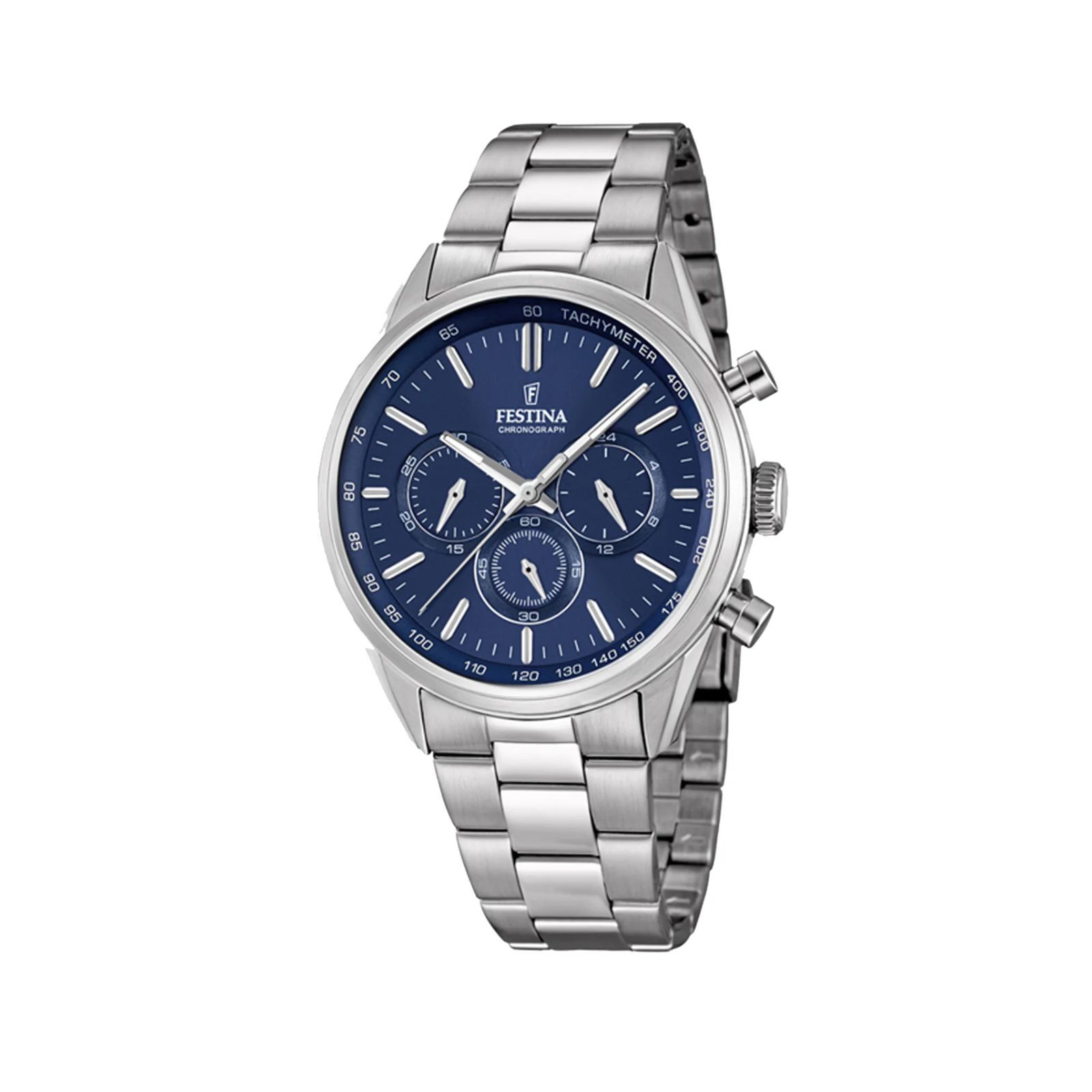 Watch Festina F16820/2 Timeless Chrono Man 43.5 Stainless steel