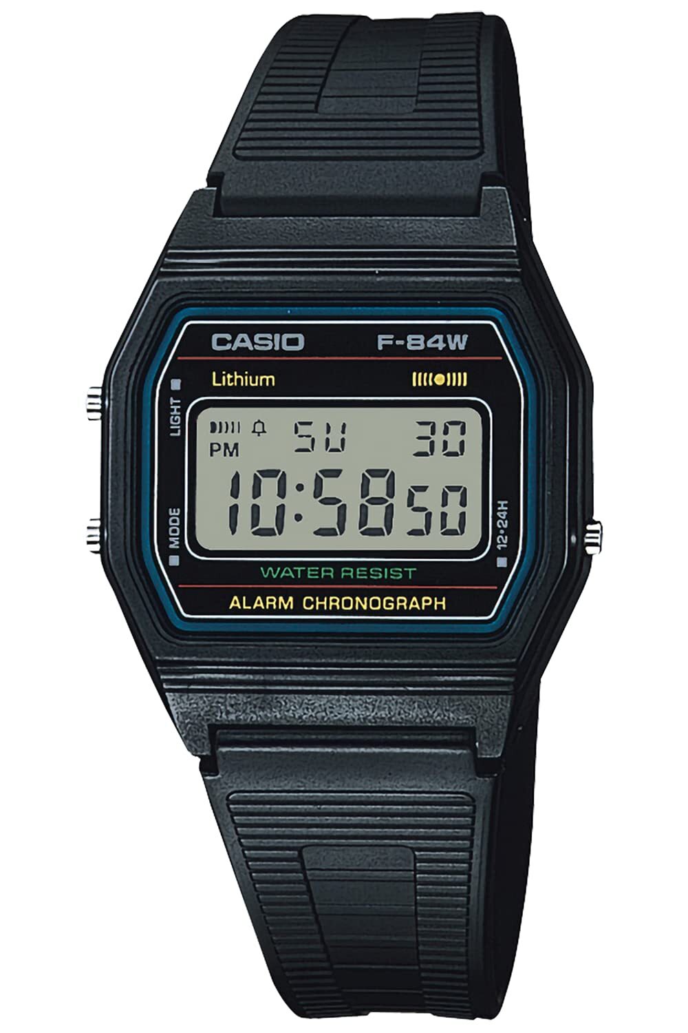 New CASIO Watch Standard F-84W-1QJH Black Simple designed Watch Free ship FeDHL