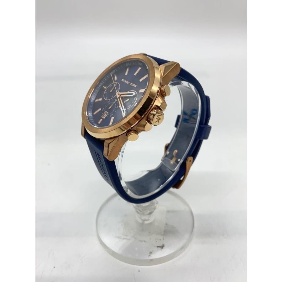 MICHAEL KORS Watch Blue mk-8698 Authentic Men H:1.77” W:1.97” 5554