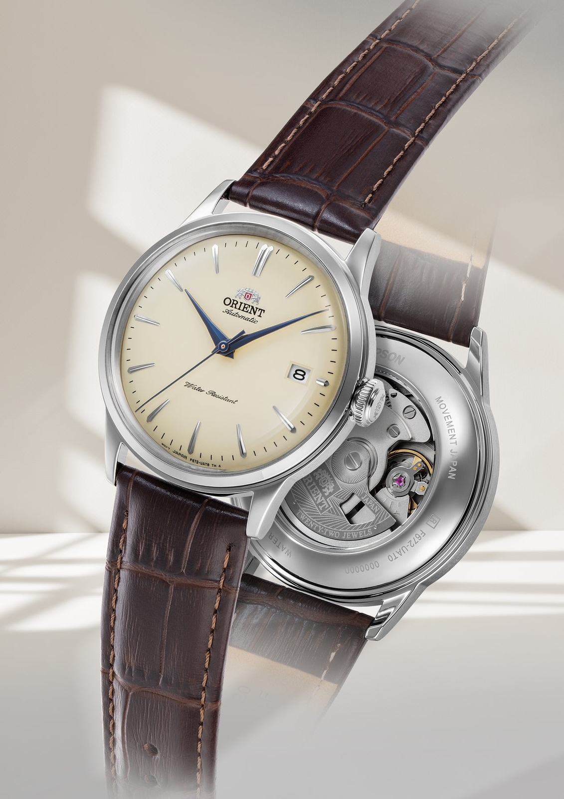 ORIENT CLASSIC Bambino RN-AC0M04Y Mechanical Automatic Watch Leather Band 38.4mm