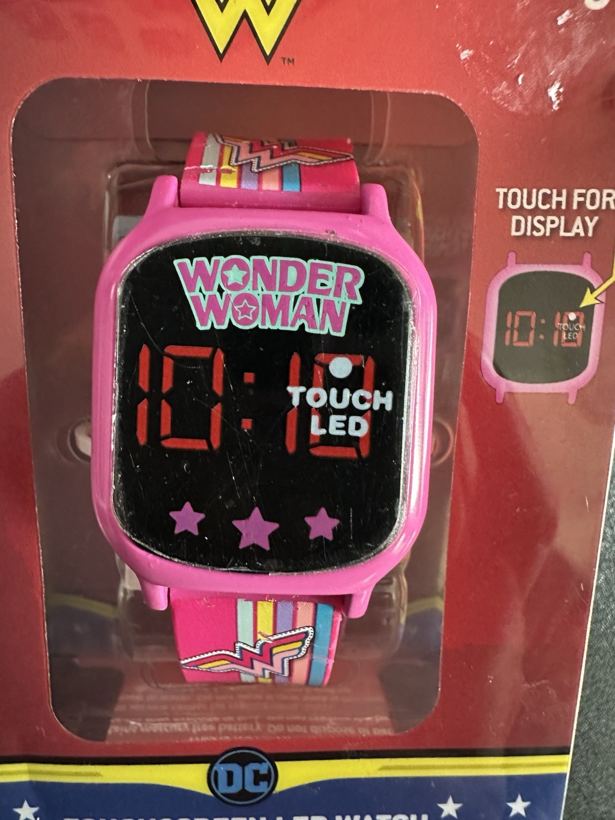 Brand New “DC Wonder Woman LED Digital Touch Screen Watch” (LED Touchscreen)