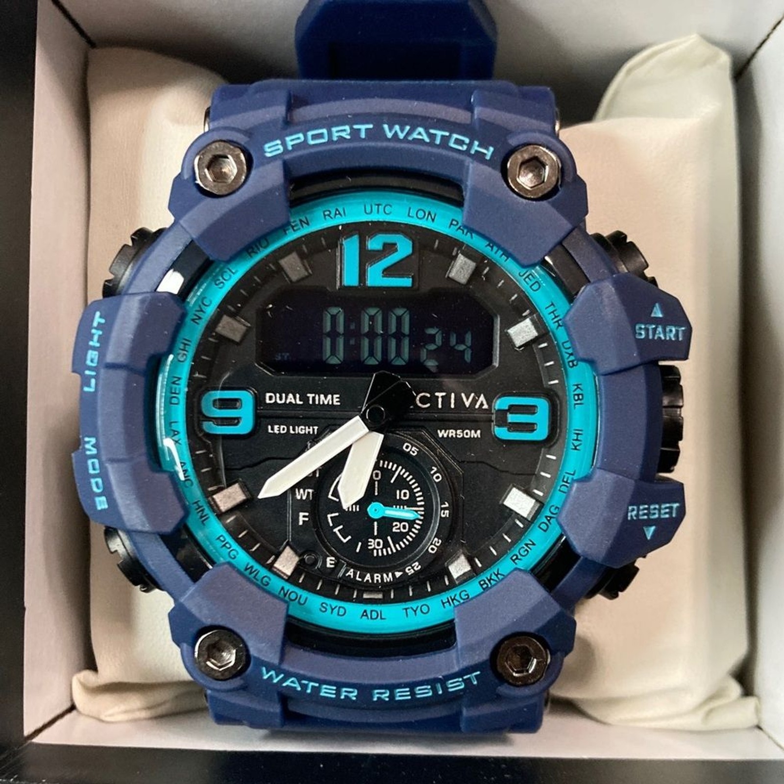 Activa Vextron Men’s Sport Watch – 52mm, Blue (ACW1637-009)