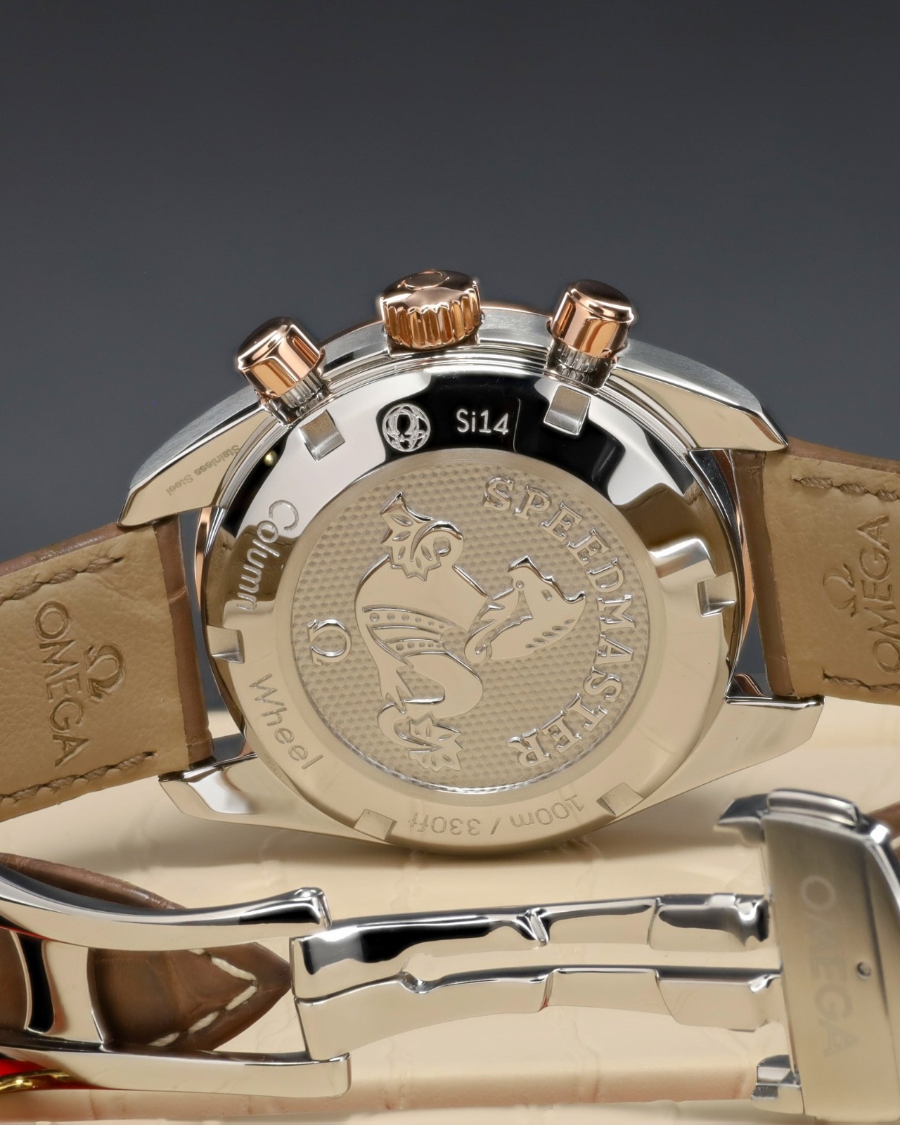 Omega Speedmaster 38 “Cappuccino” [Complete] 38MM Brown Dial Two-Tone Steel