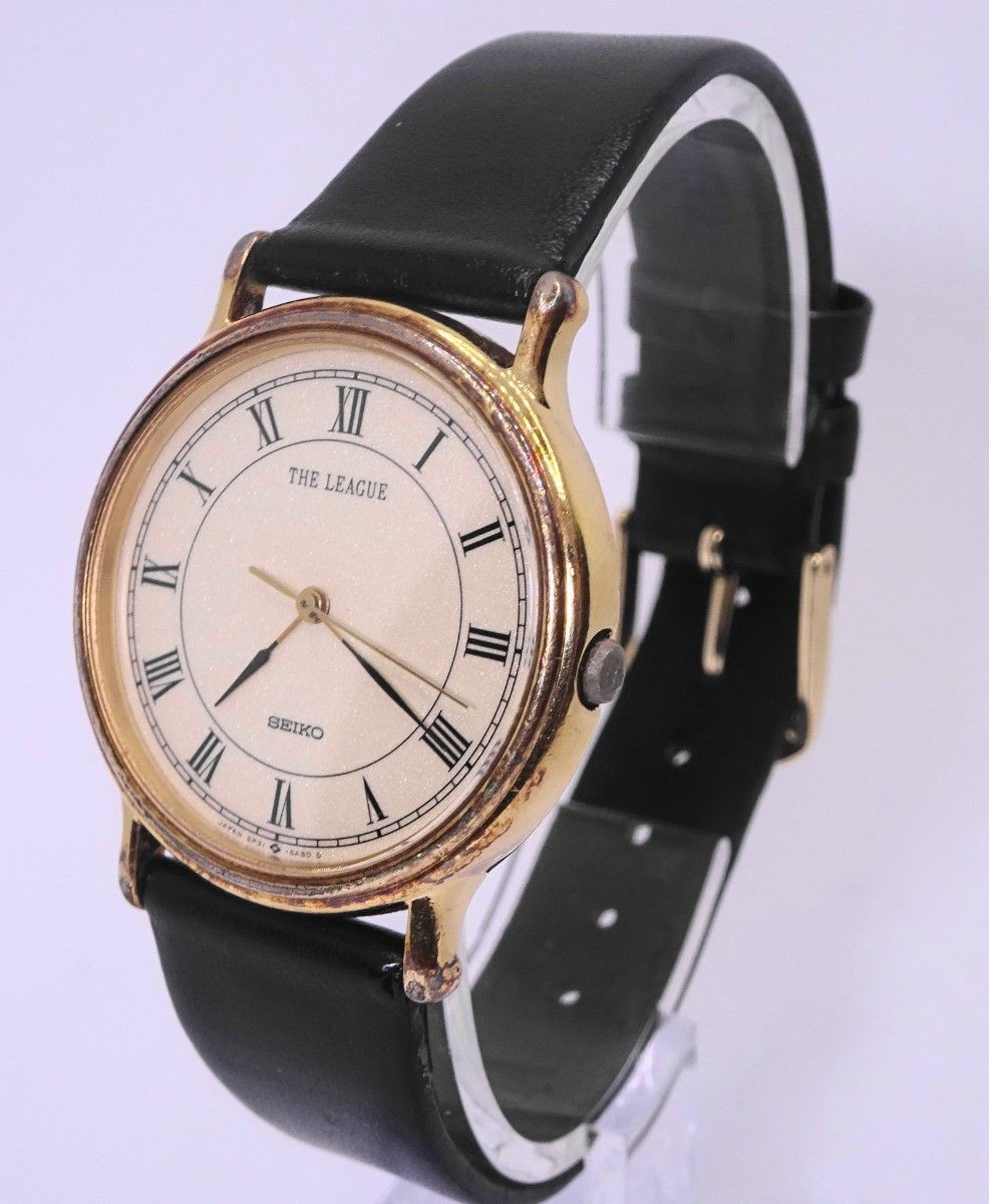 SEIKO League 5P31-6A40 Mens Quartz Roman Index Wristwatch Running