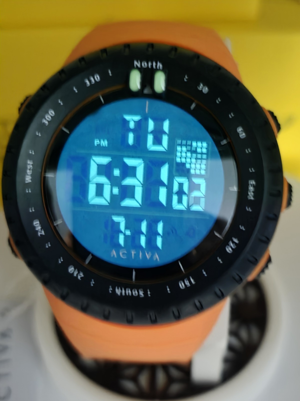 Activa X Invicta Digital Essentials ACW1237-006 Men’s Watch 53mm Orange