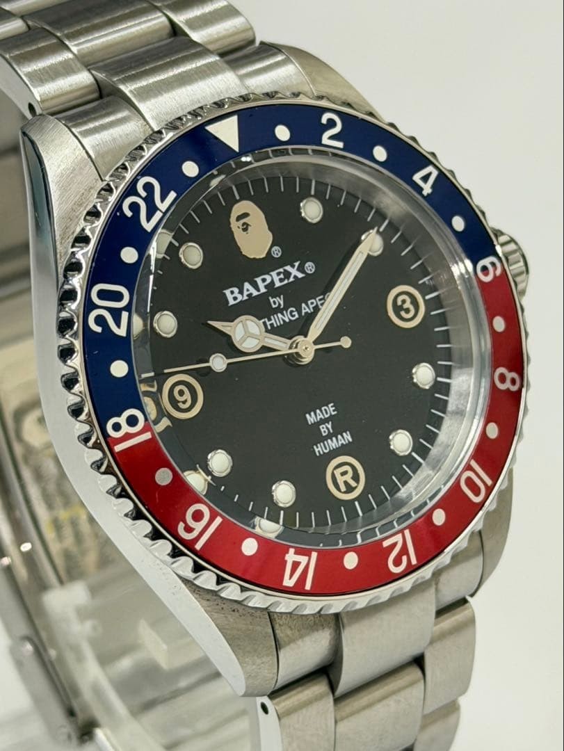 A BATHING APE BAPEX Pepsi Red Blue Ape Marina Auto Date from japan