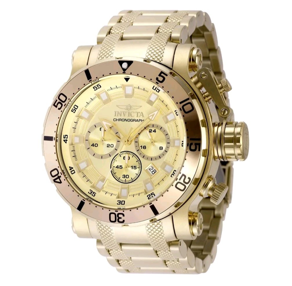 🔥 Invicta Coalition Forces Night Hawk Men’s Watch 52mm Gold Tone 49226
