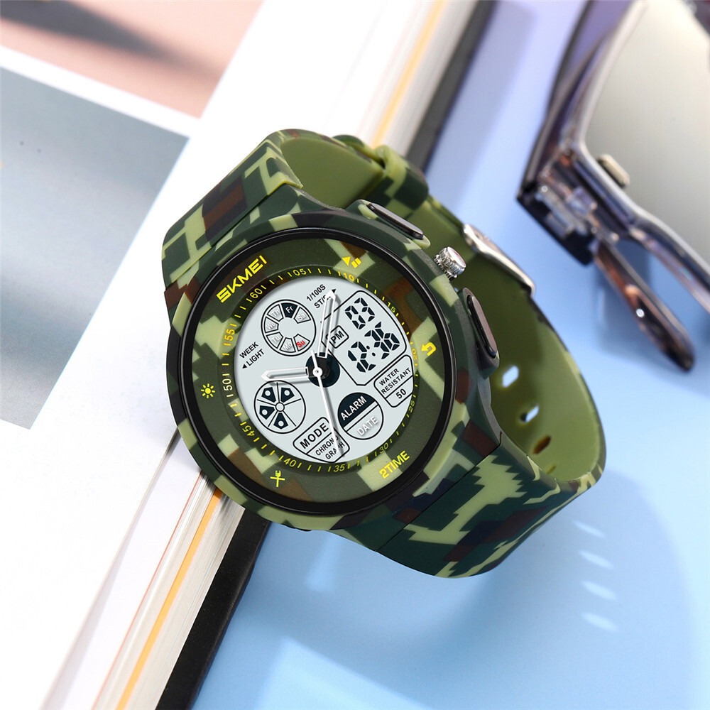 SKMEI Boy Watch Military Sport Wristwatch LED Digital Fashion Countdown Watches