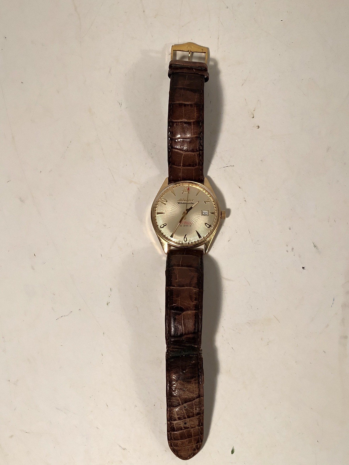 Art Deco Automatic 51750.45.35 – Atlantic Worldmaster Self Winding Wristwatch