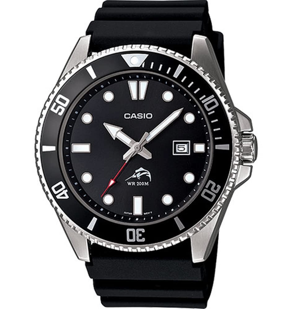 Casio MDV-106-1AV Diver Watch Black Silver new free shipping