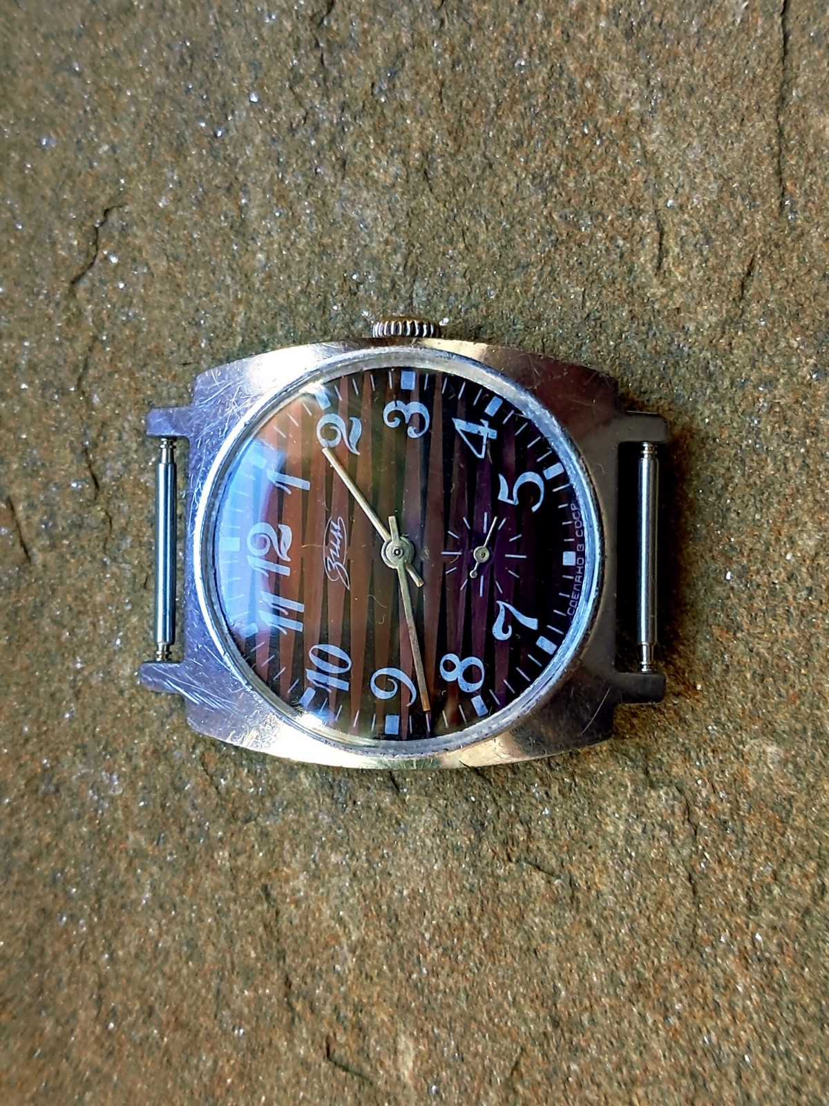 Vintage Mens Watch Pobeda ZIM 80’s Made in Soviet Russia Wristwatch Soviet Union