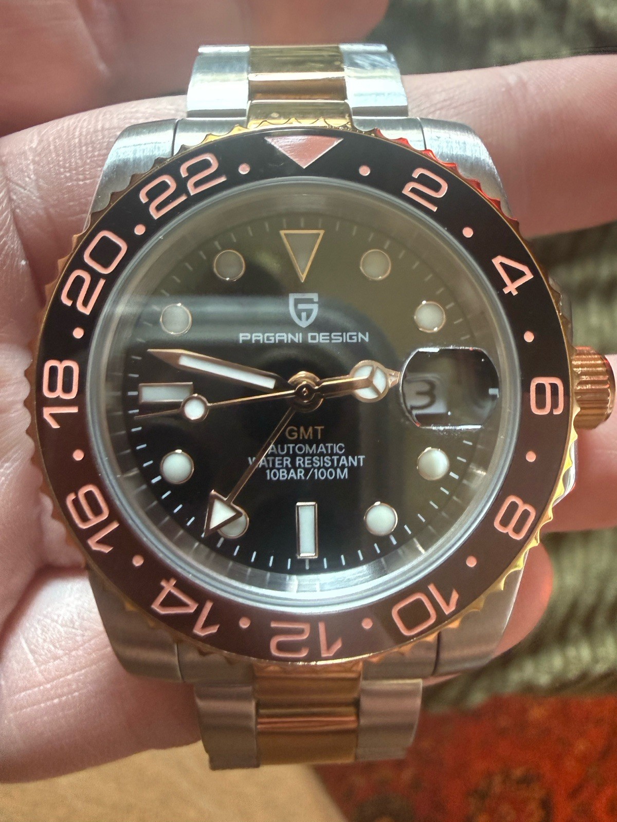 Pagani Design GMT Master Automatic 40mm PD-1662 Sapphire Glass “root beer”