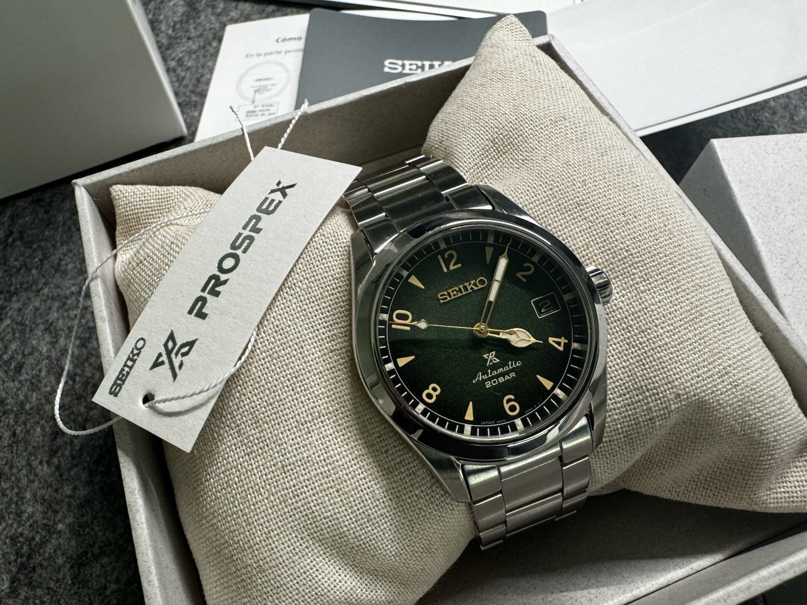Seiko SPB155 Prospex Baby Alpinist Green Dial Men’s Watch