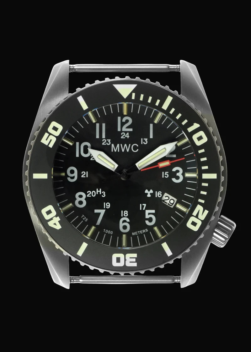 MWC TITANIUM DEPTHMASTER 1000M / 100ATM AUTOMATIC DIVE WATCH WITH TRITIUM GTLS