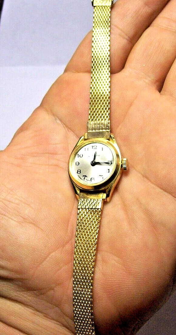 Chateau Gold Ladies Watch Vintage Mechanical Hand-Wind Looks & Runs Great