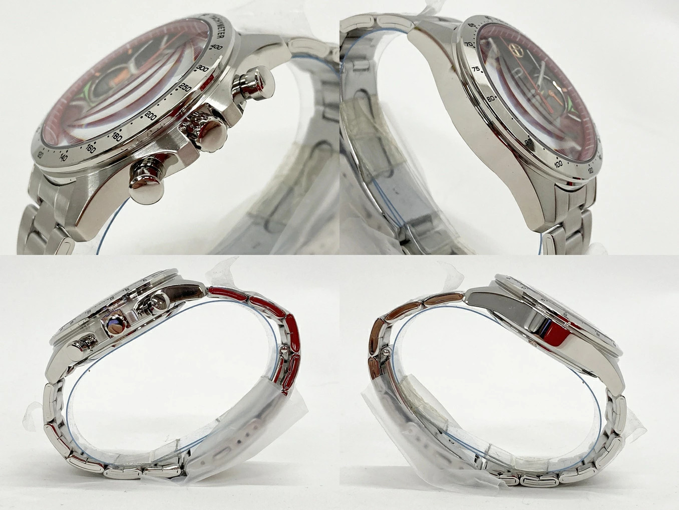 Seiko Evangelion Shinkansen 500 EVA-02 Watch Red Gradient Dial From Japan