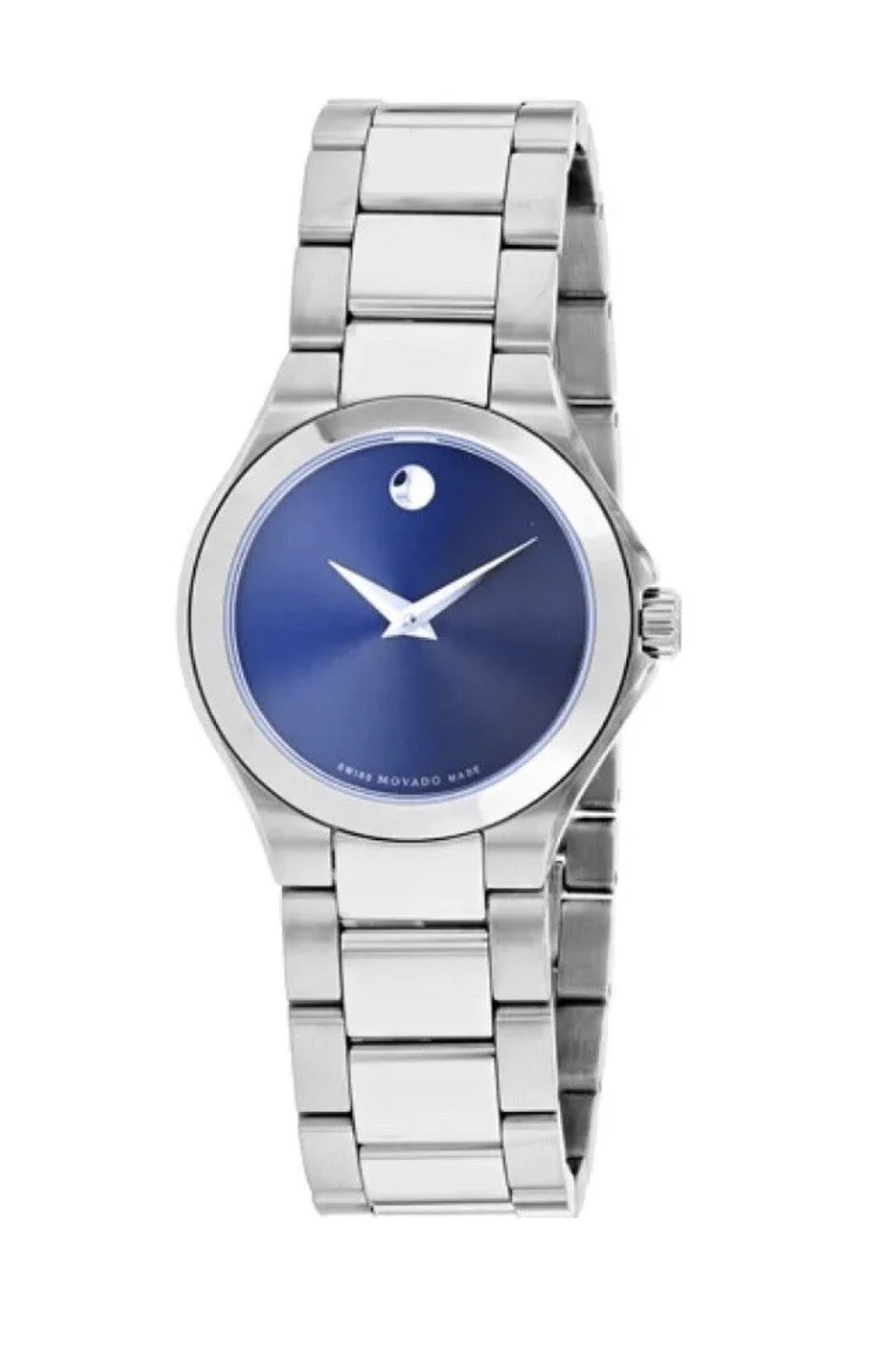Brand New Movado Defio Women’s Blue Dial Stainless Steel Watch 0607309