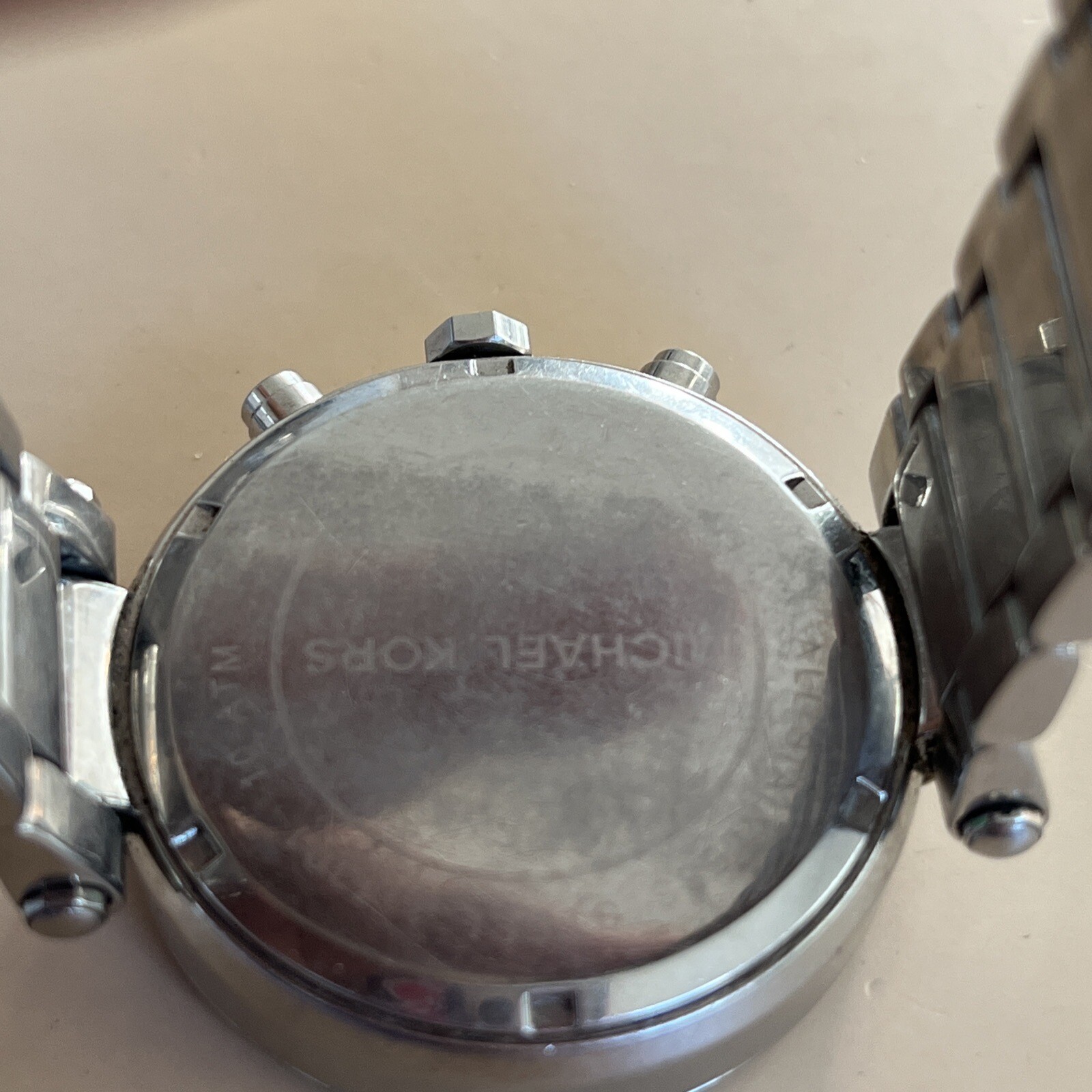 Michael Kors Parker Stainless Steel Watch With Glitz Accents New Battery works